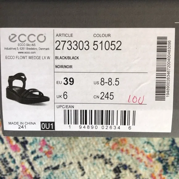 Ecco Flowt Wedge LX Black - Picture 7 of 10